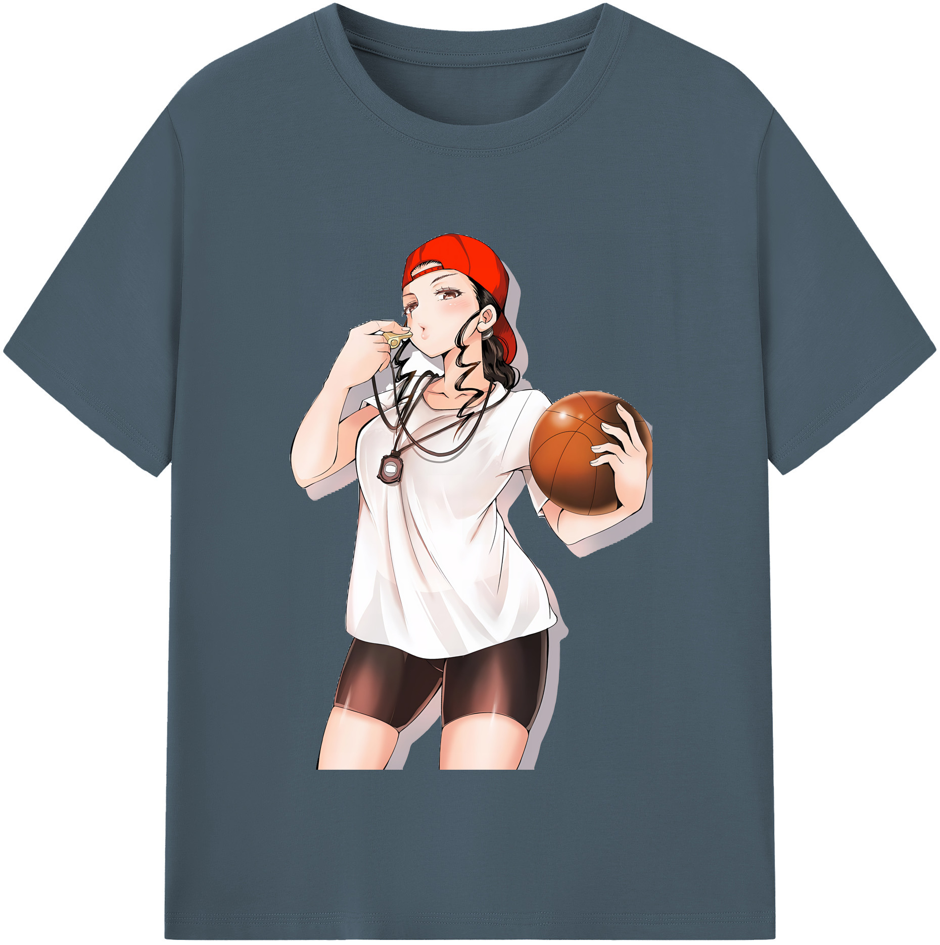 SLAM DUNK／スラムダンク 綿100％半袖Tシャツ（フロントプリント）